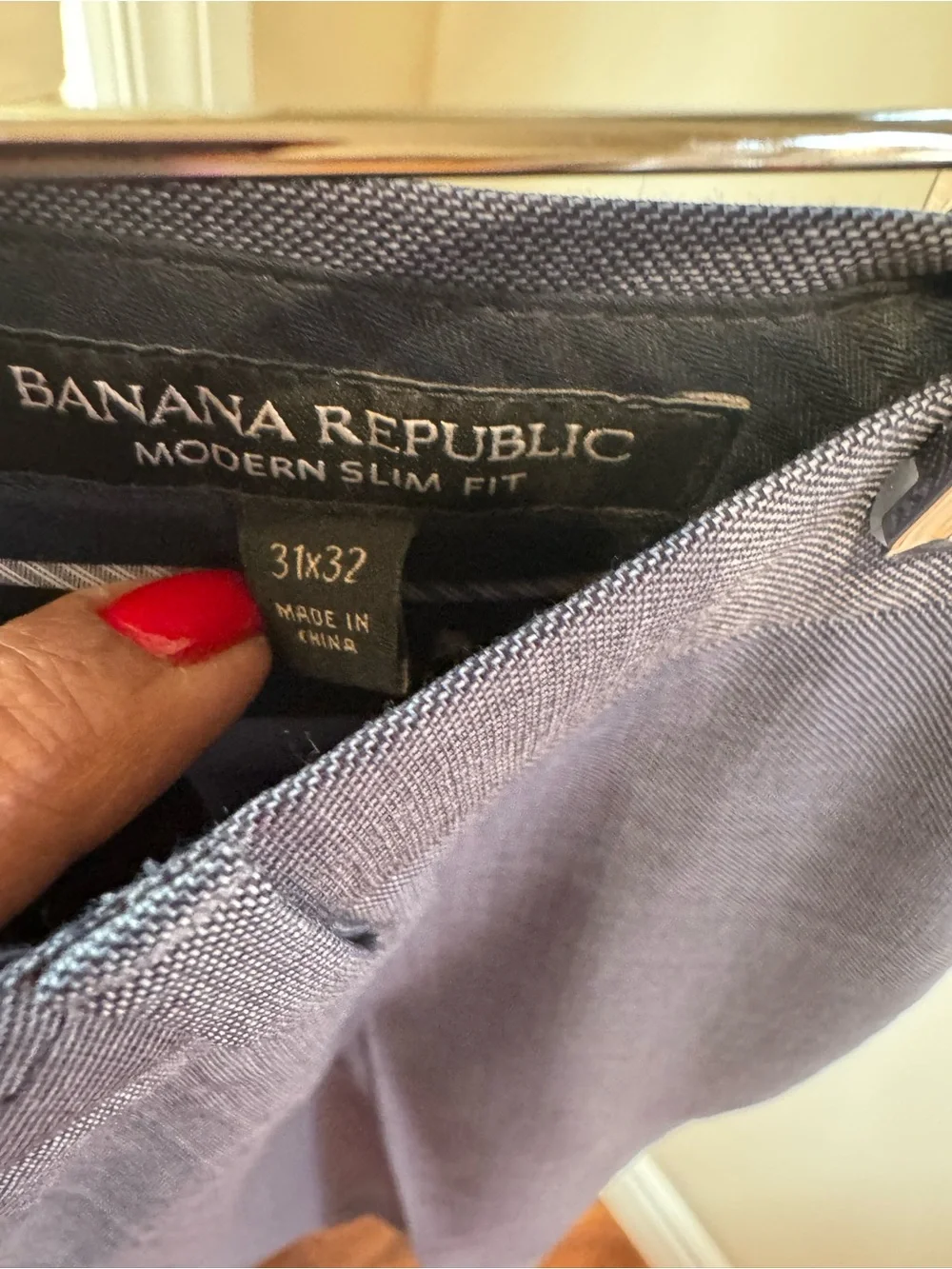Banana Republic Modern Slim Fit Dress Pants in Light Blue Size 31/32